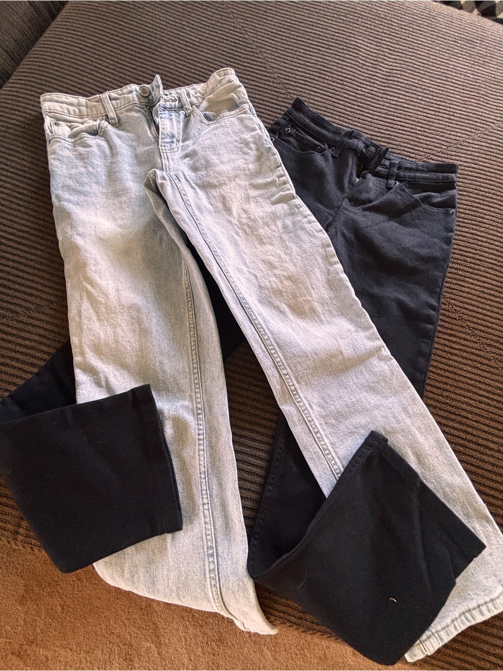 RSQ Tilly’s jeans
Straight leg; size 14, boys pre-teen